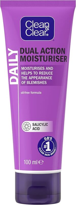 CLEAN & CLEAR DUAL ACTION MOISTURISER OILFREE 100ML