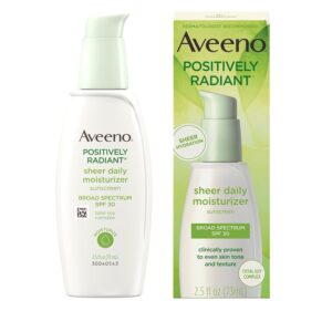 AVEENO POSTIVELY RADIANT SHEER DAILY MOISTURIZER SPF30 73ML