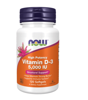 Now Vitamin D3 5000Iu Capsules 120'S